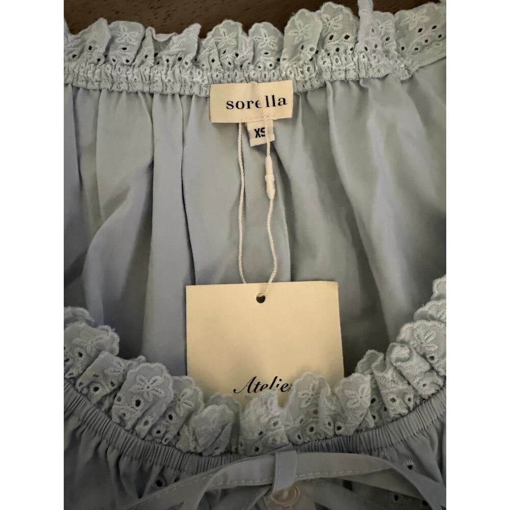 sorella Shelby Cotton Top light blue size XS $172 - Picture 7 of 7